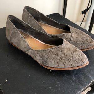 Olive green Toms Flats